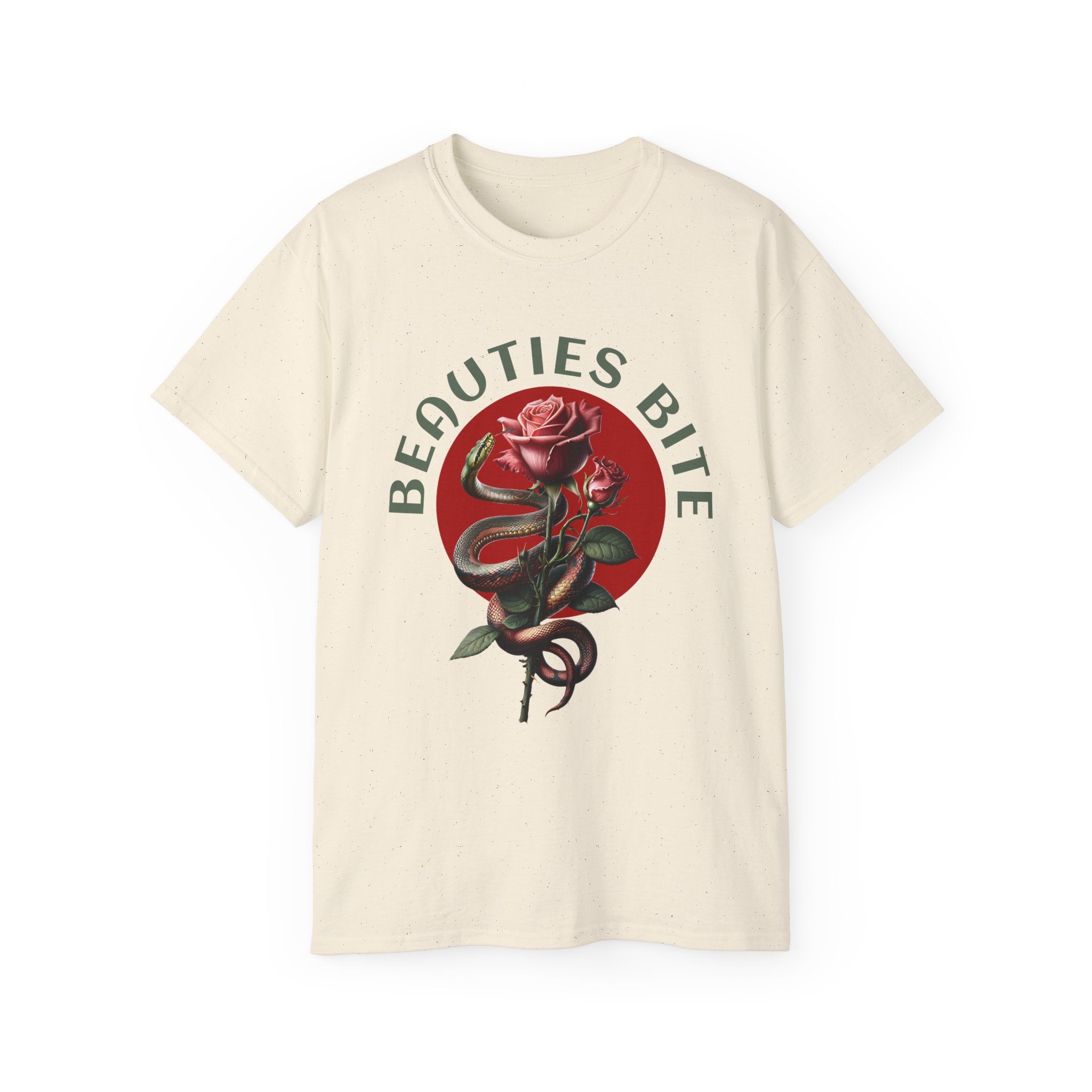 Beauties Bite - Cotton Tee (Front) - Damned Threads
